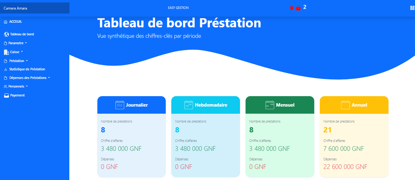 Prévisualisation de Easy Prestation
